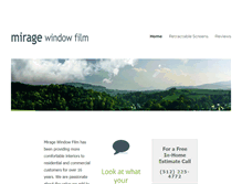 Tablet Screenshot of miragewindowfilm.com
